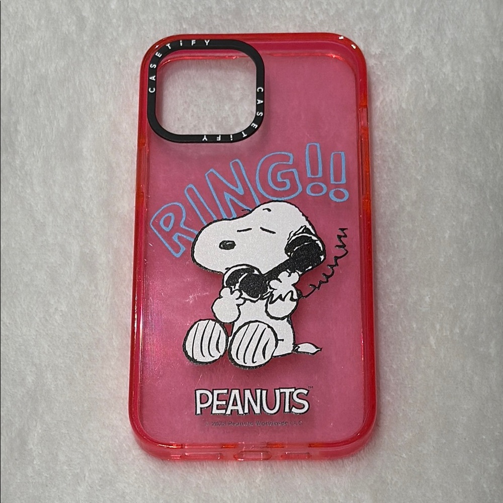iPhone 13 Pro Max 6.7” Casetify Hot Pink Snoopy iPhone Case